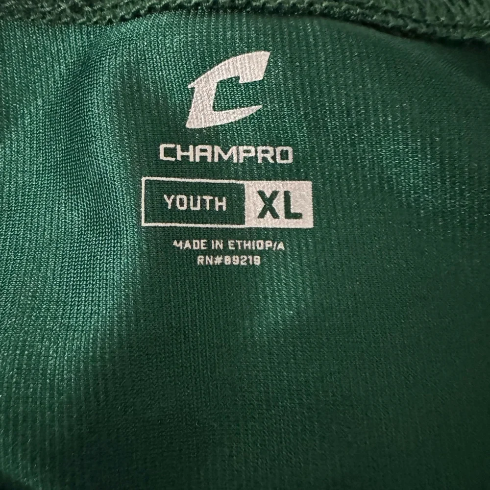 Champro Green Mesh Athletic Practice Football Jersey Size Child Youth XL